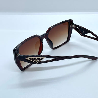 Solaires: Prada Icon Stripe Brown