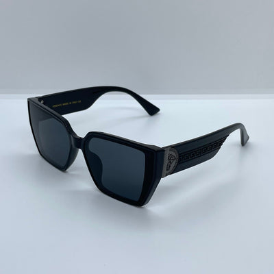 Solaires: Versace Medusa Plaque Black