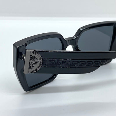 Solaires: Versace Medusa Plaque Black