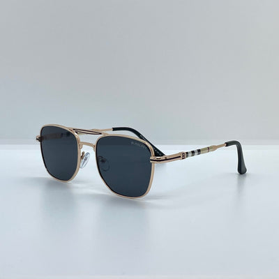 Solaires: Burberry Square Metal Black