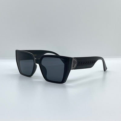 Solaires: Versace Medusa Plaque Black