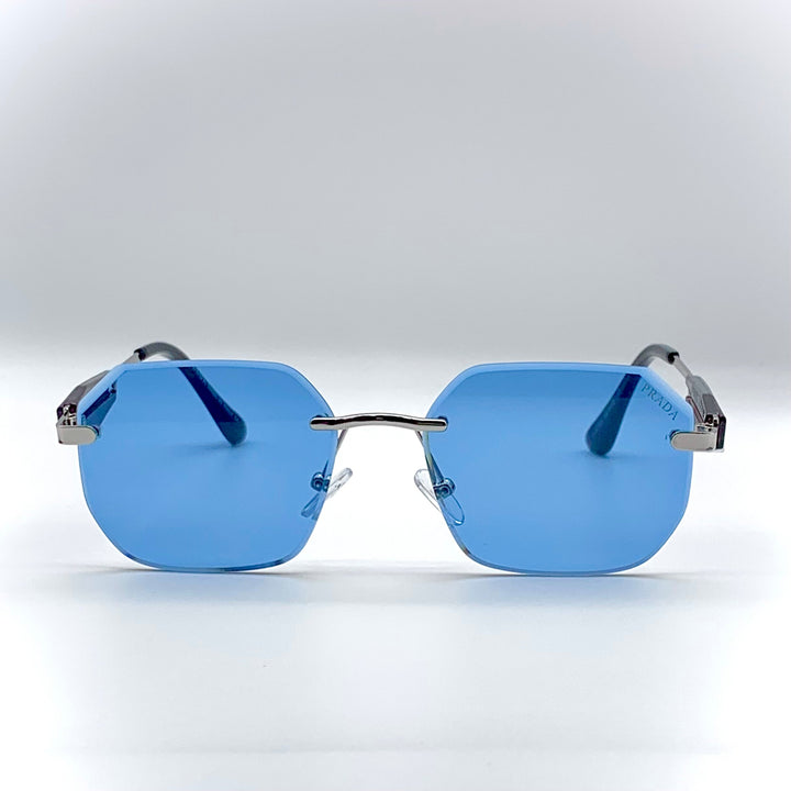Solaires: Prada Blue Frame