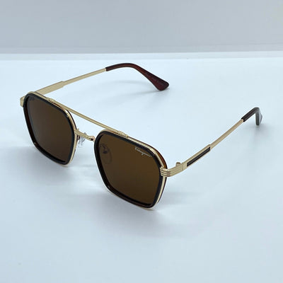 Solaires: Ferragamo Gold Square