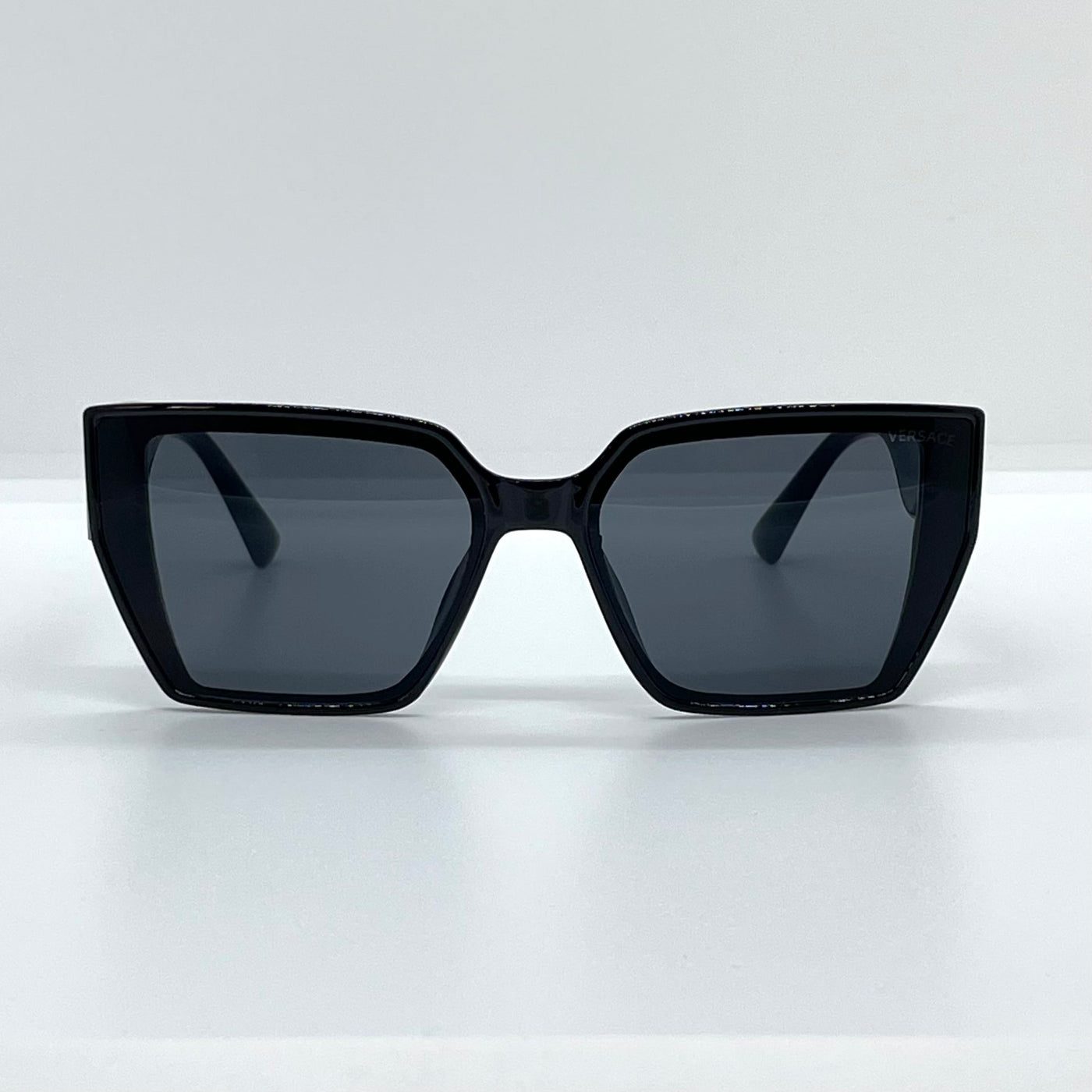 Solaires: Versace Medusa Plaque Black